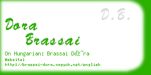 dora brassai business card